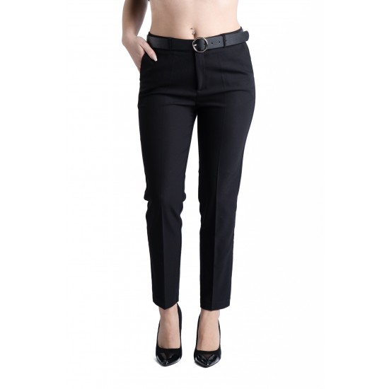 Pantaloni Ava Eleganti Marime Mare Negru Premium